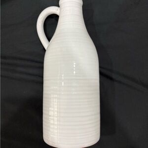 Elegant White Ceramic Pitcher